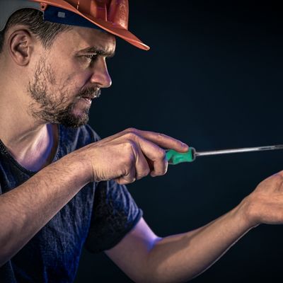 tournevis torx homme tient dans la main